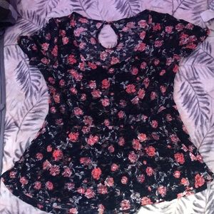 TORRID floral blouse